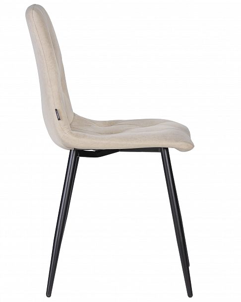 Стул обеденный DOBRIN CHILLY ROMBO (Капучино Simple 05, основание черное) - Вид 3