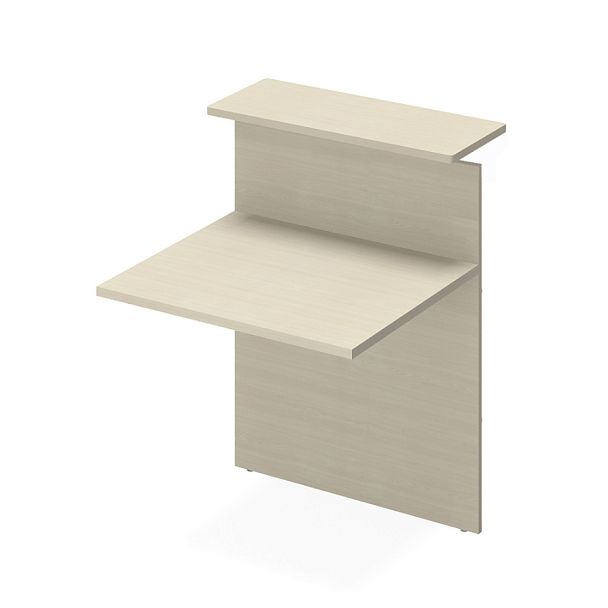 Модуль стойки-ресепшн прямой "Статус"  ПК-ИМД-СКР80х85ПЛД-В1-99 клен - Вид 1