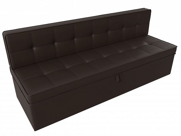 Кухонный диван Техас (полностью экокожа коричневая) - Вид 5