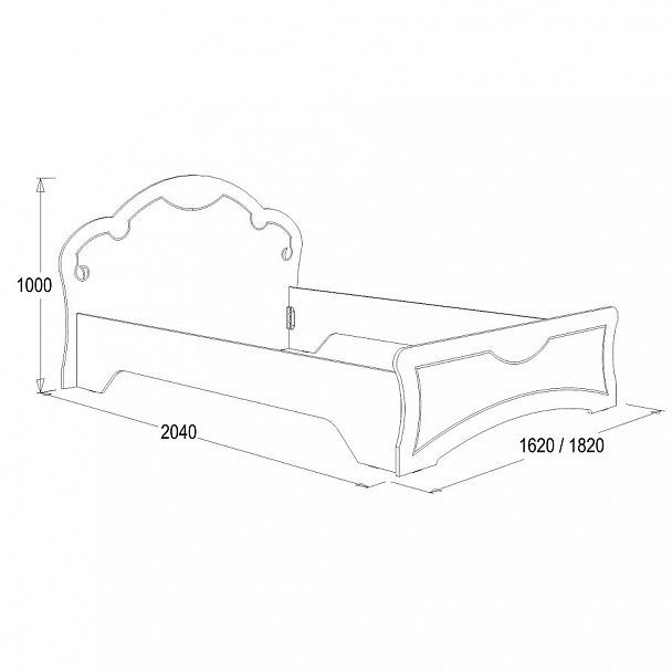 Кровать "Ольга 10" 1400 - Вид 2