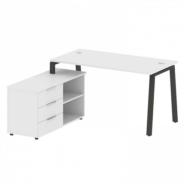 Рабочая станция "Metal System" БА.РС-СТС-2.3 белый/антрацит - Вид 2