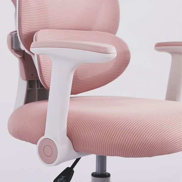 Кресло детское с подставкой для ног BRABIX KIDS "MG-220", сетка/ткань TW, розовое, 533314 - Вид 9