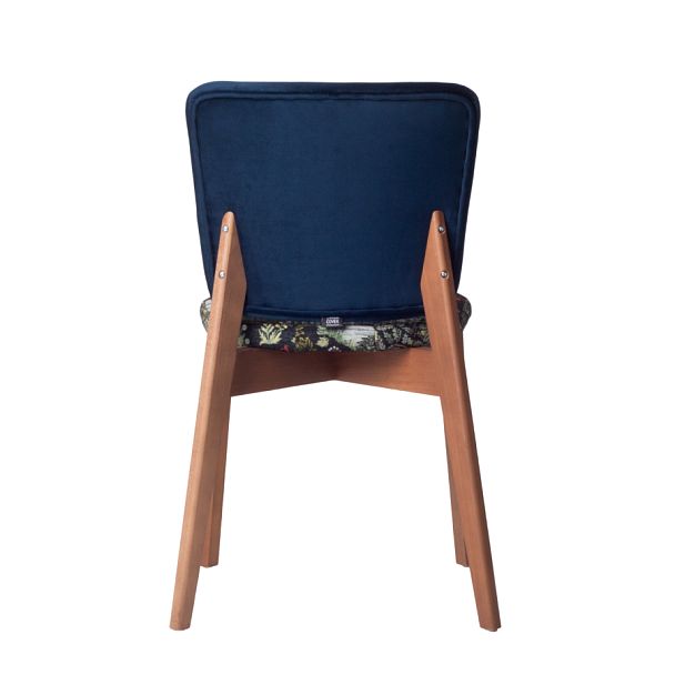 Стул Safir, сиденье гобелен "У ручья" ,спинка велюр Imperia dark blue - Вид 9