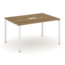 Concept Стол переговорный (1 столешница) CN.PRG-013 Сандал Янтарный/Металл Белый 1380*980*750 - Фото предпросмотра