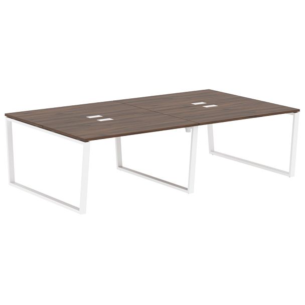 Стол 4-х местный EVWST 2716 Дуб Денвер тёмный/Белый 2726х1606х750 EDIS - Вид 1