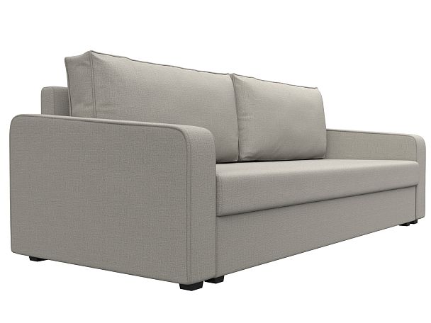 Диван прямой Лига-009 Рогожка бежевый - Вид 3