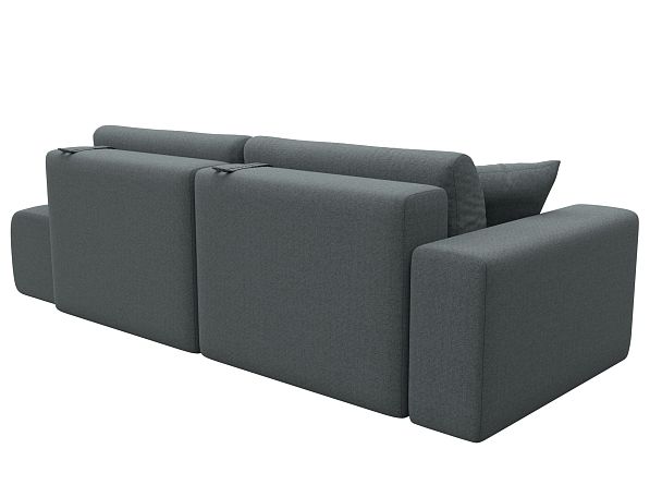 Диван прямой Лига-036 НПБ Модерн подлокотник слева Рогожка серый - Вид 6