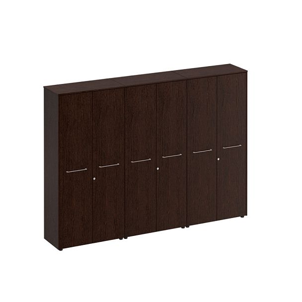 Шкаф комбинированный высокий (закрытый + закрытый + закрытый) - Вид 1