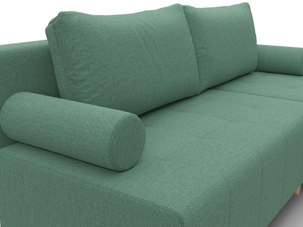 Диван угловой Лига-102 угол универсальный Рогожка зеленый - Вид 4