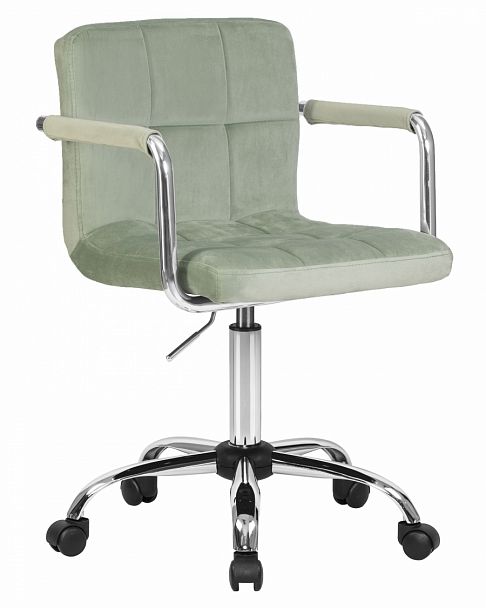 Офисное кресло для персонала DOBRIN TERRY (мятный велюр (MJ9-87)) - Вид 1