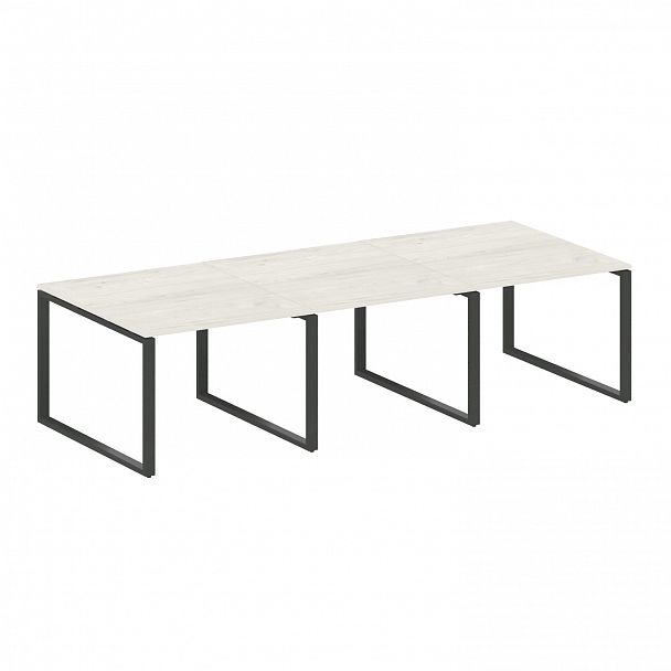 Стол для переговоров "Metal System" БО.ПРГ-3.1 дуб наварра/антрацит - Вид 1