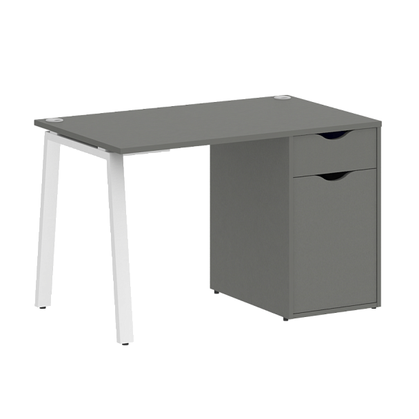 Home Office Стол письменный VR.SP-3-118.1.A Металлик/Белый металл 1180*720*750 - Вид 1