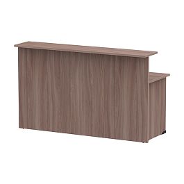 Стойка ресепшн прямая СР-180/60 ясень шимо темный - Фото предпросмотра