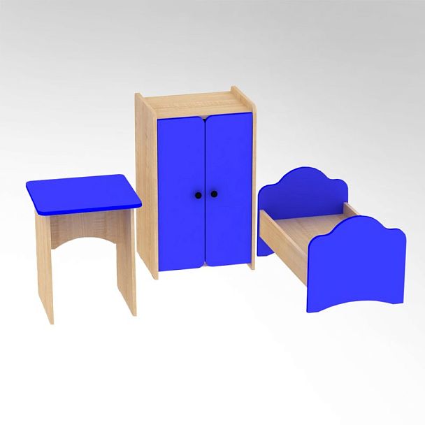 КУКОЛЬНАЯ ИГРОВАЯ МЕБЕЛЬ ШКАФ КУКОЛЬНЫЙ (БУК) - Вид 2