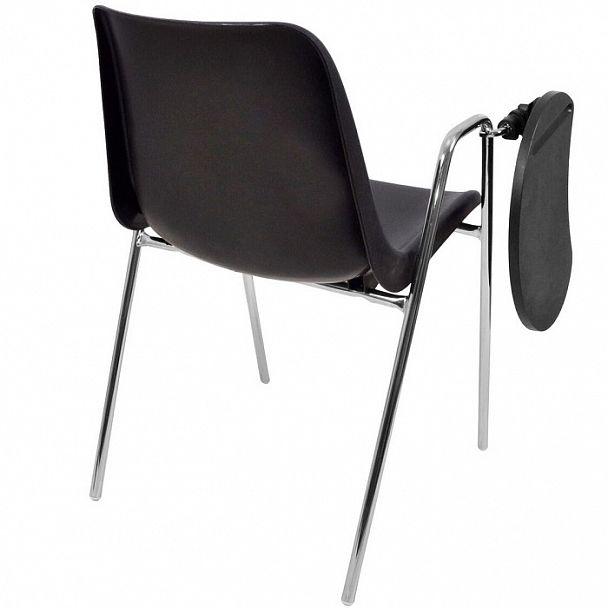 Стул Vicenza (4 ножки с подлокотниками + столик TLT), Каркас хром, красный - Вид 2