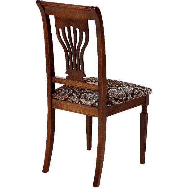 Стул деревянный с мягким сиденьем Мендельс Античный орех/Темно-коричневый жаккард - Вид 4