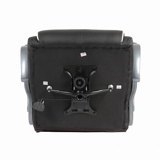 Кресло офисное BRABIX PREMIUM "Strong HD-009", НАГРУЗКА до 200 кг, экокожа черная, ткань серая, 531945 - Вид 15