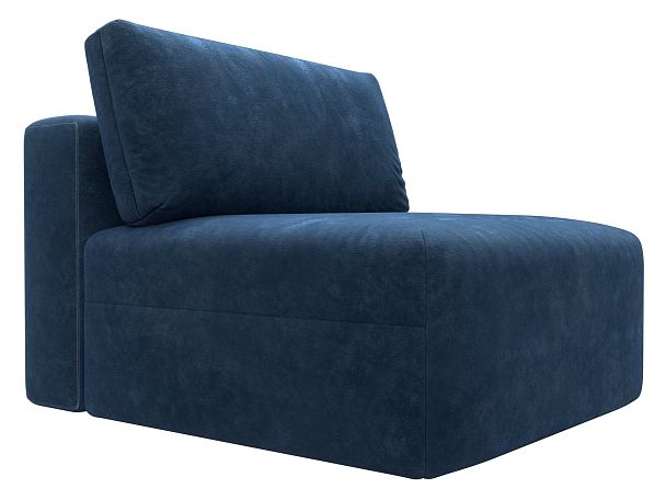 Модуль диван Лига-060 НПБ Велюр синий - Вид 4