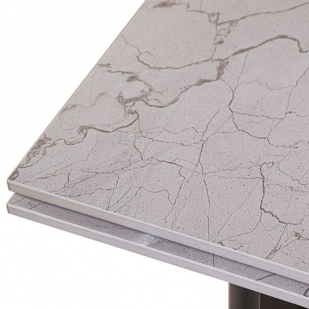 Стол обеденный Trump (160+40+40), керамика серая - Вид 9