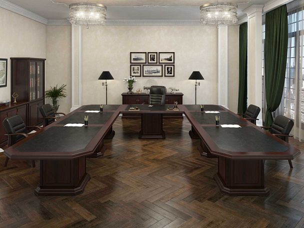 Топ и цоколь для шкафа 2 створки Ministry 117x55x15,5 дуб шоколад - Вид 11