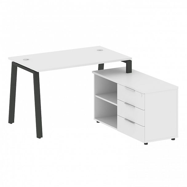 Рабочая станция "Metal System" БА.РС-СТС-2.2 белый/антрацит - Вид 1