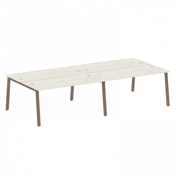 Рабочая станция "Metal System" БА.СМ-4.4 дуб наварра/мокко - Вид 1