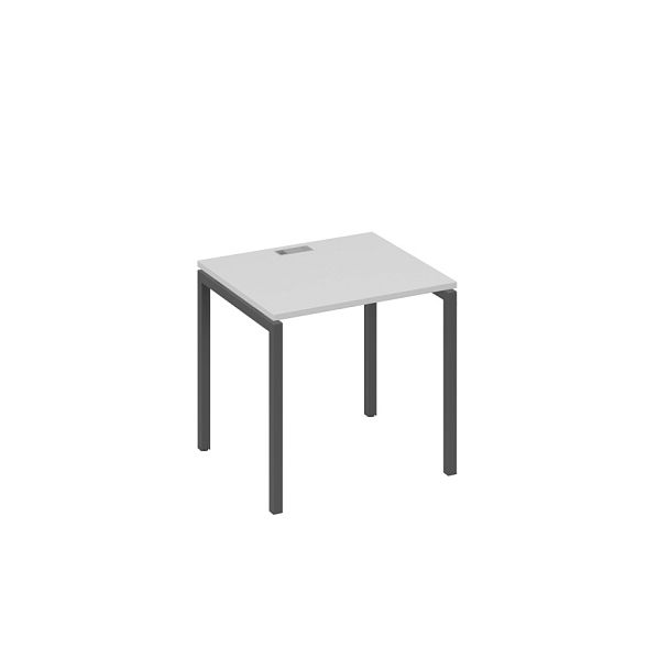 Стол письменный на металлокаркасе DUE A4 А4 Б2 011 БП серый / металлокаркас антрацит - Вид 1