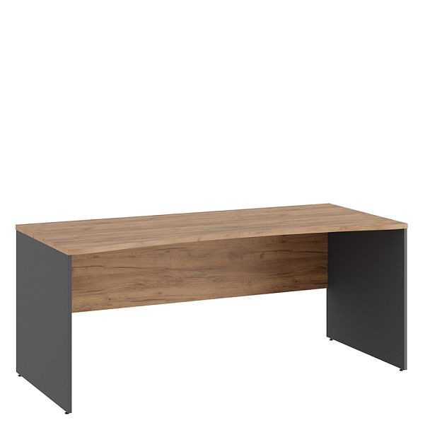 Стол линза Tess 180x80x75 дуб крафт золотой - Вид 1