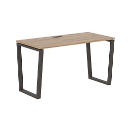 Стол прямой EVST 1367 Дуб Денвер светлый/Мокко 1360х670х750 EDIS - Фото предпросмотра