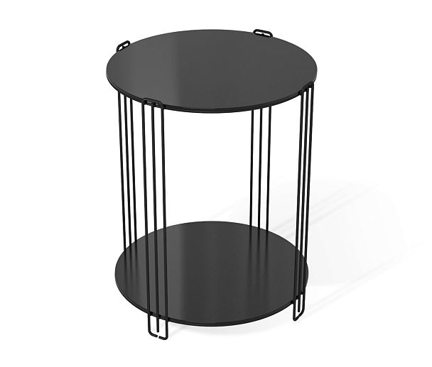 Столик кофейный Sheffilton SHT-CT34 черный муар/черный глянец - Вид 2