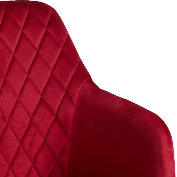 Комплект полубарных поворотных кресел Барли К, Confetti bordo/черный, 4 шт. - Вид 9