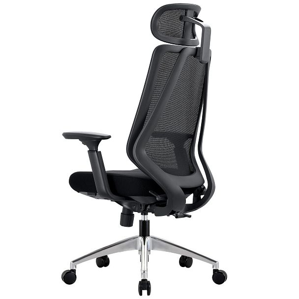 Кресло CHAIRMAN CH580, ткань/сетка, черный - Вид 2