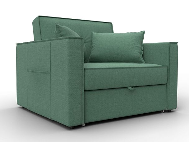 Кресло-кровать Лига-104 (80) Рогожка зеленый - Вид 1