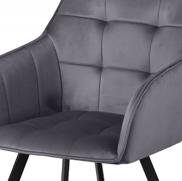 Комплект кресел поворотных Мони, темно-серый H-15/черный, 3 шт. - Вид 7