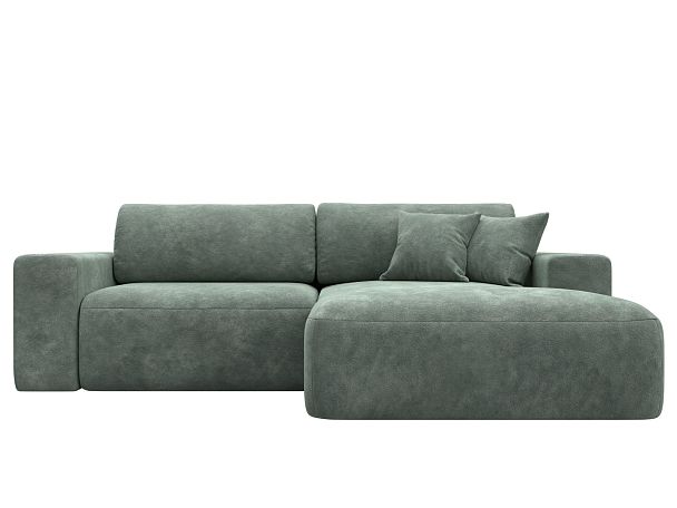 Диван угловой Лига-036 НПБ Классик правый угол Велюр зеленый - Вид 2