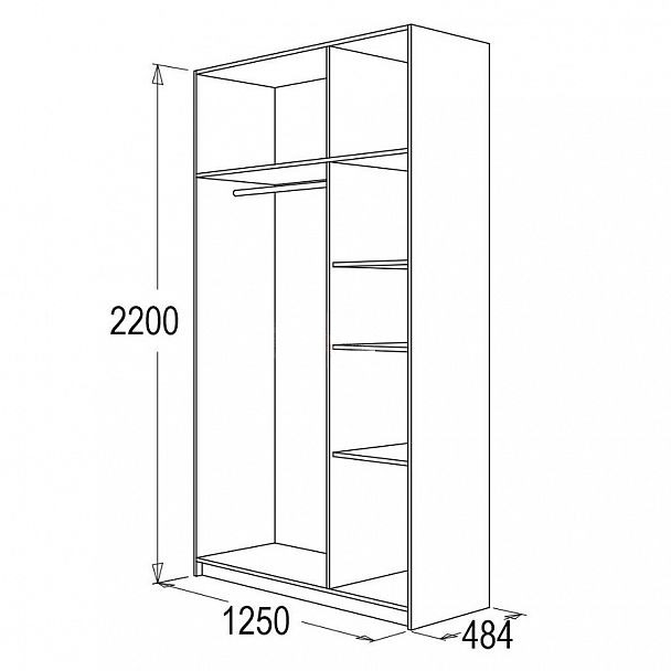 Шкаф "Флагман 2" - Вид 2