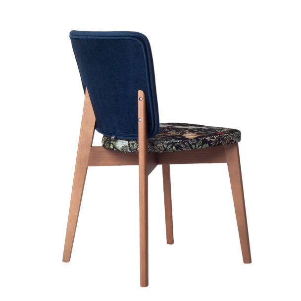 Стул Safir, сиденье гобелен "У ручья" ,спинка велюр Imperia dark blue - Вид 8