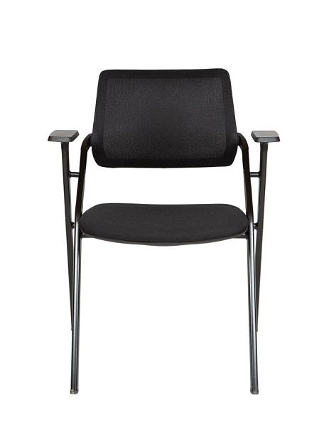 Стул / Step / черный пластик / черная сетка / черная ткань - Вид 2