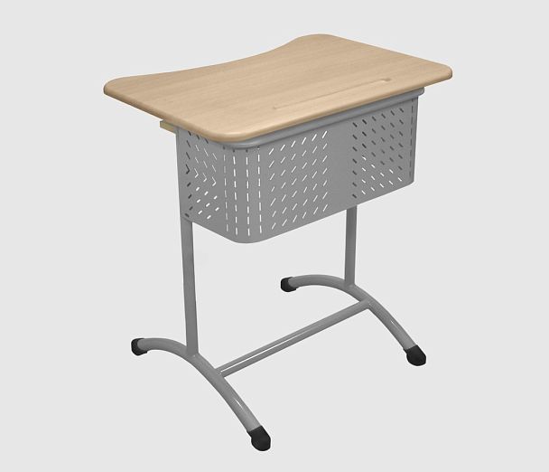 Стол ученический Мега 1М (Н), одноместный, нерегулируемый, с перфорированным экраном, гр.7 - Вид 4