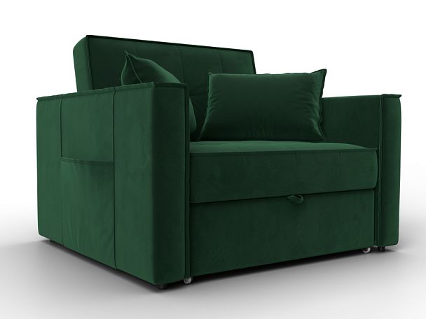 Кресло-кровать Лига-104 (80) Велюр зеленый - Вид 1
