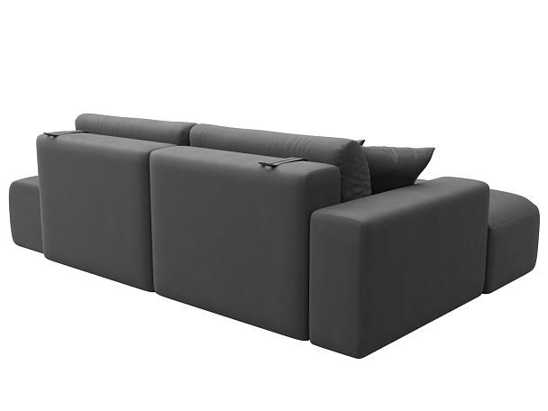 Диван угловой Лига-036 НПБ Модерн левый угол Искусственная замша серый - Вид 6