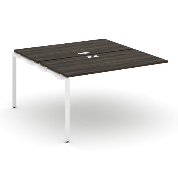 Concept Двойной наборный элемент рабочей станциии CN.DNRS-003 Дуб Мали/Металл Белый 1380*1480*750 - Вид 1