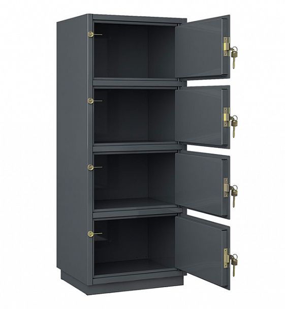 Шкаф металлический четырехъячеячный - Вид 2