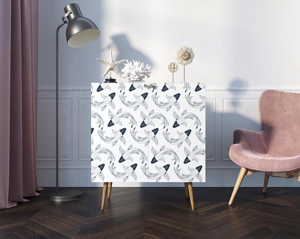 Комод Berber две дверки малый 36 принт арт BB38/Print_36 - Вид 4