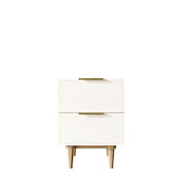 Тумбочка с двумя ящиками Line LN07/GR1/beige - Фото предпросмотра