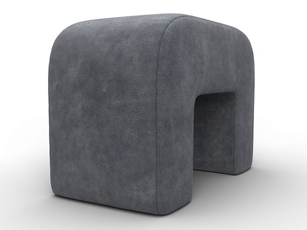 Пуф 008 Велюр серый - Вид 3