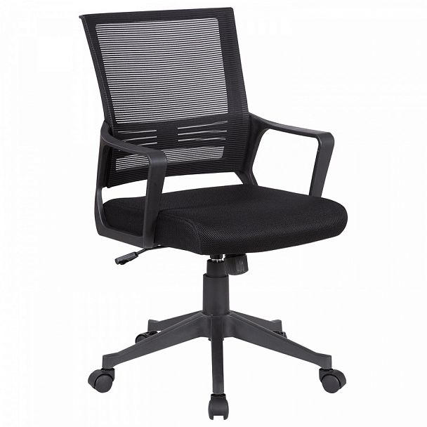 Кресло BRABIX "Balance MG-320", с подлокотниками, черное, 531831 - Вид 1