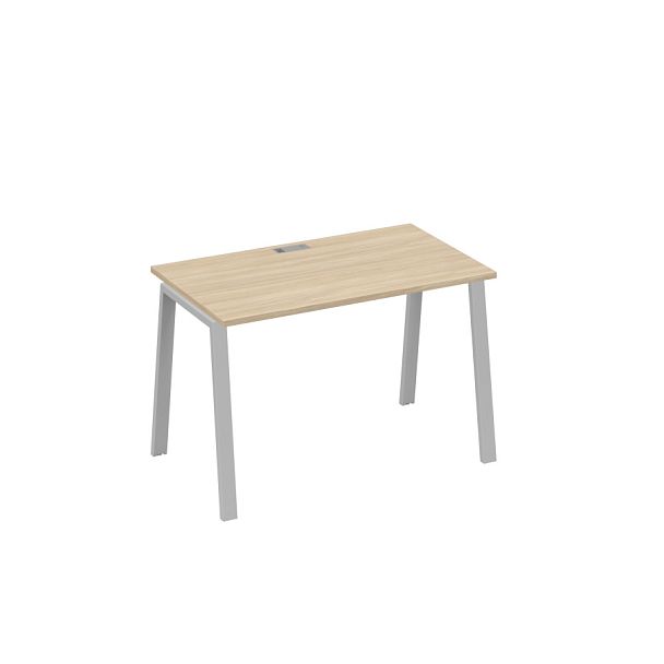 Стол письменный на металлокаркасе TRE A4 А4 Б3 013 БП дуб скандинавский / металлокаркас серый - Вид 1