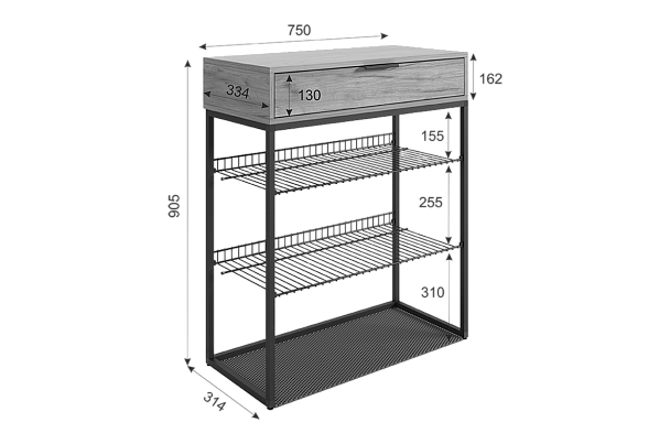 Обувница Краш LMN-13.1869 - Вид 3