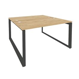 Onix Рабочая станция на О-образном м/к O.MO-D.RS-2.3.7 Тиквуд светлый/Антрацит металл 1380*1475*750 - Фото предпросмотра